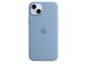 Mobil - Deksel og etui - Apple iPhone 15 Plus Silicone Case with MagSafe - Winter Blue - MT193ZM/A