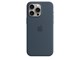 Mobil - Deksel og etui - Apple iPhone 15 Pro Max Silicone Case with MagSafe - Storm Blue - MT1P3ZM/A