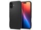 Mobil - Deksel og etui - Spigen Liquid Air - Matte Black - iPhone 16 Plus - ACS08066