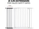 Babyutstyr - Hauck Safety Gate Extension 21 cm dark grey - 597965