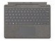 Tastatur - Microsoft Surface Pro Signature - Tastatur - Tysk - Grå - 8X8-00168