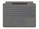 Tastatur - Microsoft Surface Pro Signature - Tastatur - Engelsk - Storbritannia - Grå - 8X8-00166