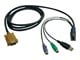 KVM-kabel - Tripp Lite 6ft USB / PS2 Cable Kit for KVM Switches B020-U08 / U16 & B022-U16 6' - keyboard / video / mouse (KVM) cable - 1.8 m - P778-006