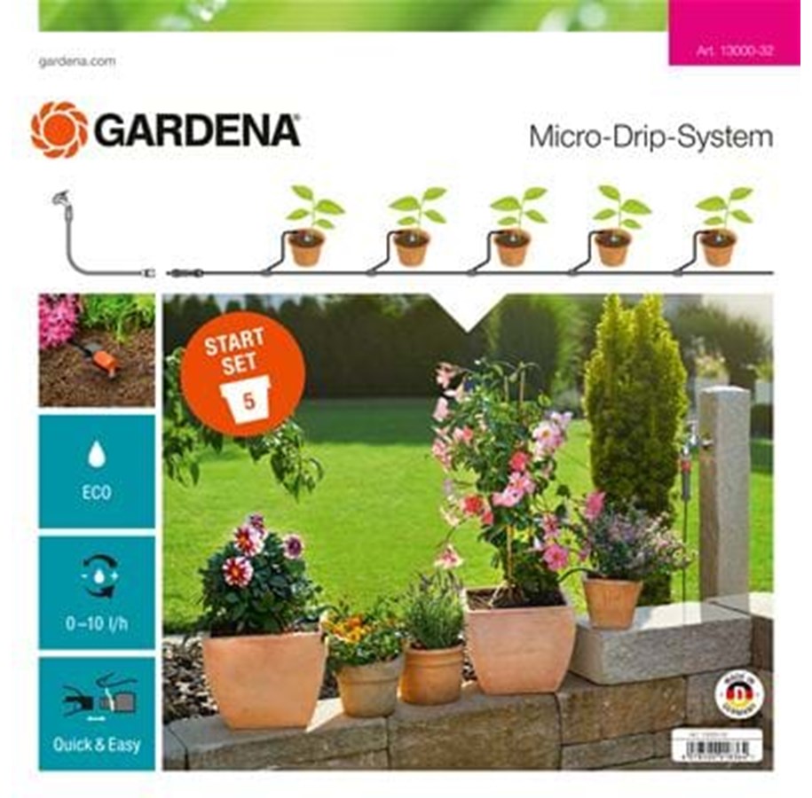 Gardena MicroDripSystem Starter kit Mikrodryppsystemsett På lager