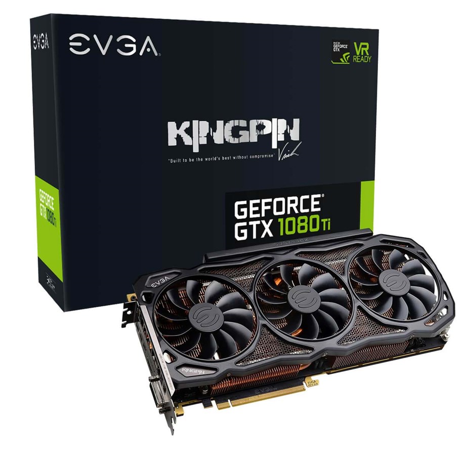 EVGA GeForce GTX 1080 Ti K|ngp|n - 11GB GDDR5X RAM - Grafikkort