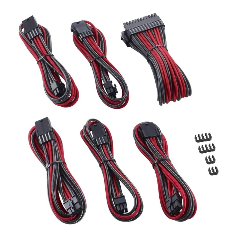 CableMod PRO ModMesh Cable Extension Kit - Carbon/Red | Billig