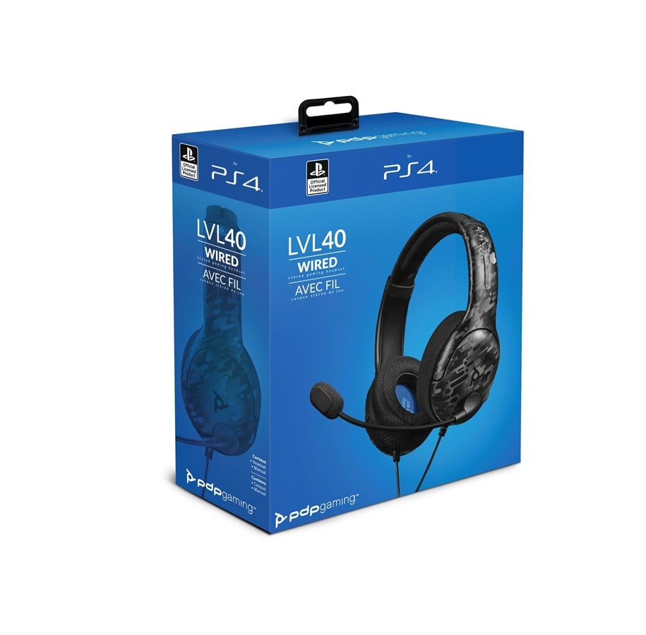 Afterglow LVL 40 Wired Stereo Gaming Headset for PlayStation 4 Gray