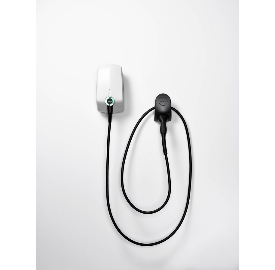 EVBox Elvi 3 Fas 16A 11kW Type 2 WiFi - Fast Kabel - Polar White