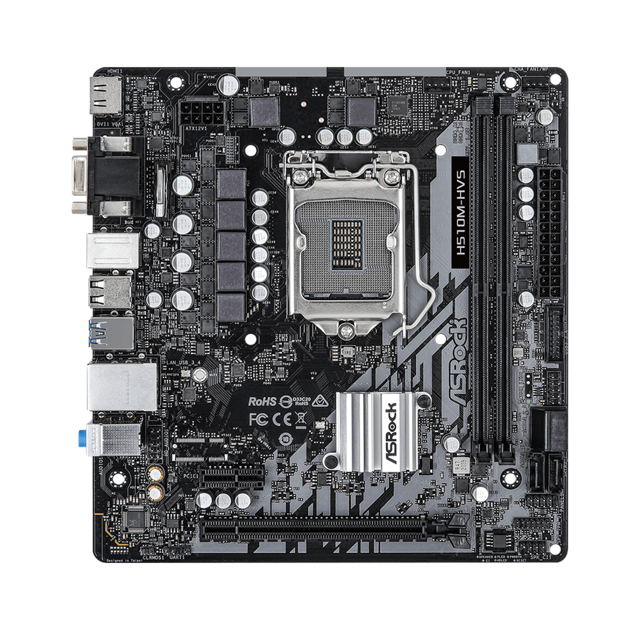 Asrock h510m hvs какие процессоры поддерживает