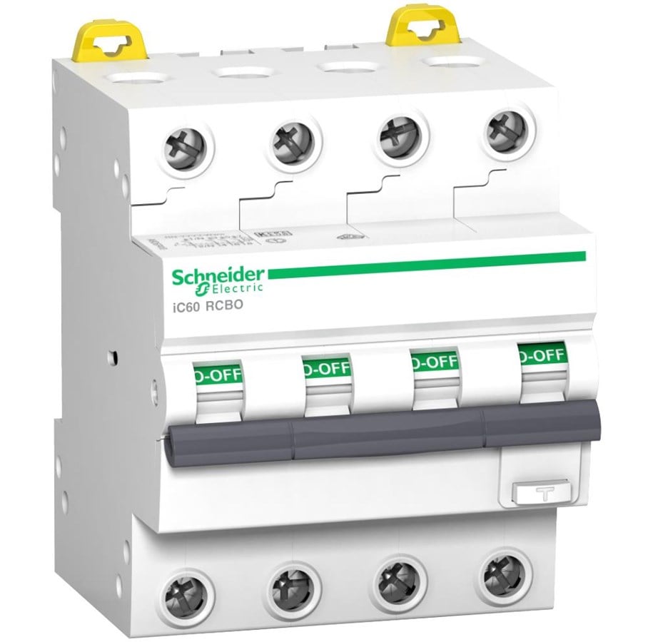 Schneider Electric Acti9 Ic60 Rcbo Residual Current Circuit Breaker ...