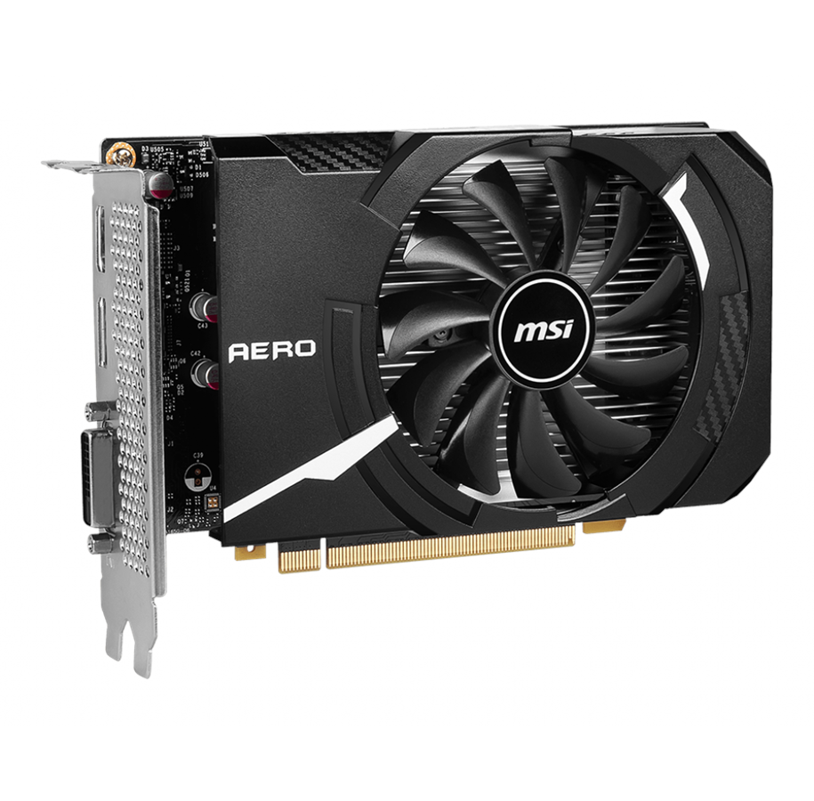 Msi Geforce Gtx 1630 Aero Itx Oc 4gb Gddr6 Ram Grafikkort Billig