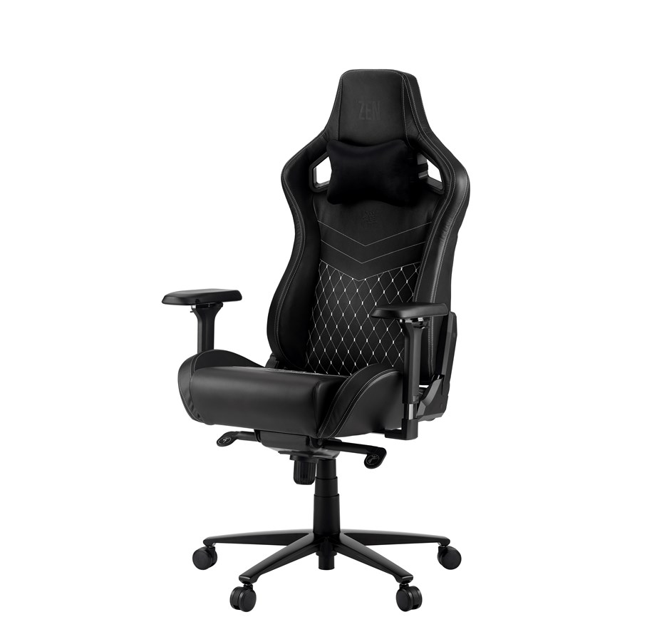 Zen Gaming Chairs Zen Nara Real Leather Gaming Chair Gamingstol - Svart 