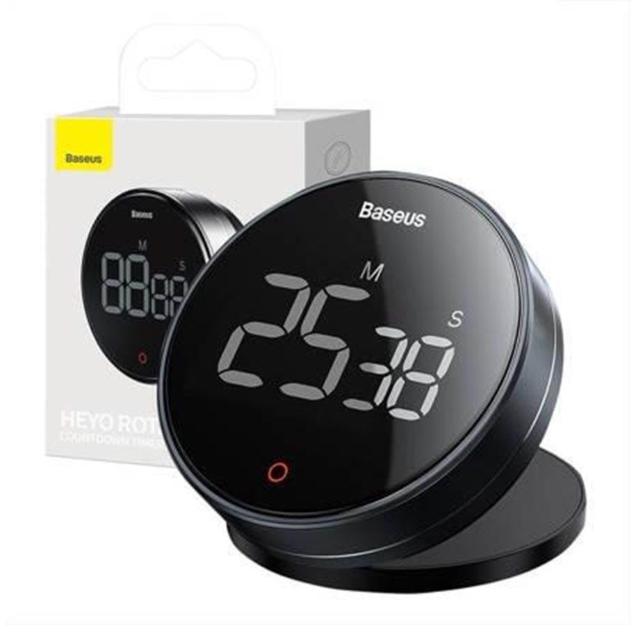 Baseus Heyo Rotation Countdown Timer Pro Dark Grey