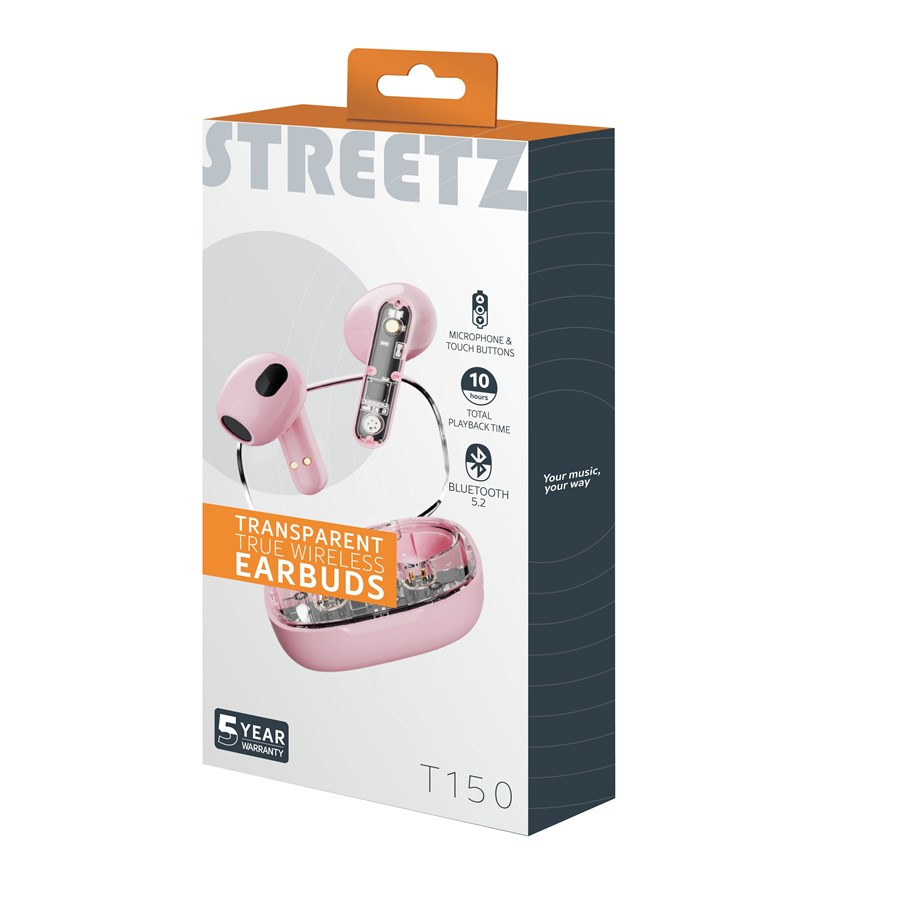 Streetz true outlet wireless earbuds pink