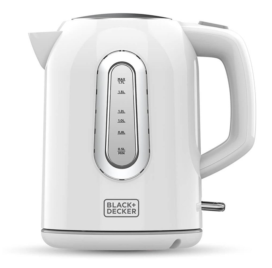 Black Decker Vannkoker Kettle 1.7L White Hvit 2200 W Billig