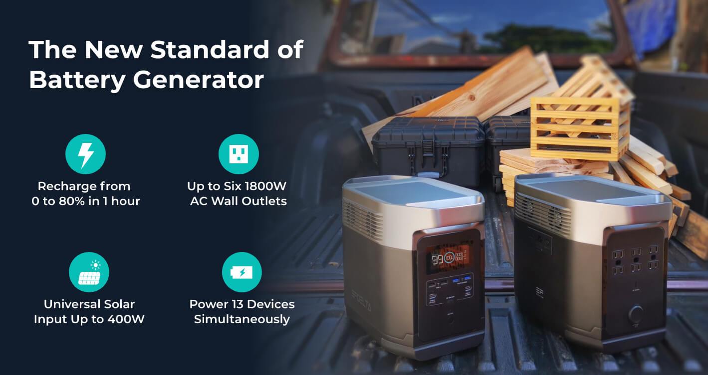 The new standard of battery generator.