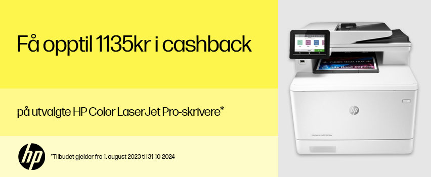 HP Color LaserJet Pro Cashback - Få opptil 1135kr i cashback